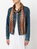 zigzag fringed scarf