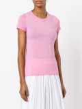 short sleeve fitted knit top