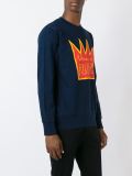 crown print sweatshirt