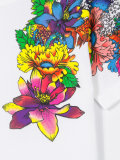 floral print shoulder T-shirt