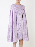 embroidered cape dress