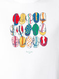 hat print T-shirt 