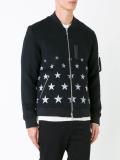 star print bomber jacket