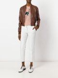 Sorbet leather bomber jacket