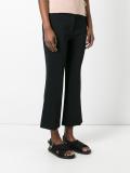 cropped flared trousers