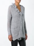 ruffled detail cardigan 