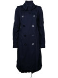 drawstring back trench coat
