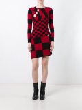 multi checked dress