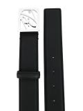 logo plaque belt