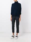 slim cropped trousers  