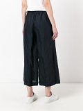 elasticated waist cropped trousers