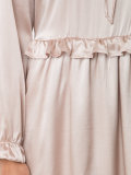 frilled trim dress