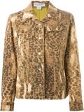 leopard print denim jacket