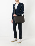 logo print messenger bag