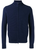 textured zip cardigan 