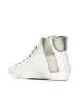 side zip hi-top sneakers