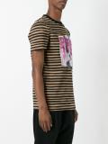 hand print striped T-shirt