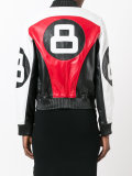 panelled biker jacket