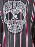 skull patch striped jumper