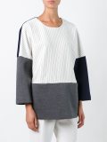 striped loose-fit sweatshirt