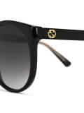 round engraved detail sunglasses