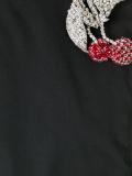 cherry brooch sleeveless dress 