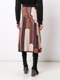 patchwork a-line skirt