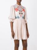 mini Aura lace sleeved dress