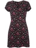 star print shift dress