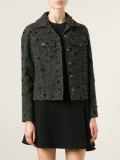 appliqué polka dot jacket