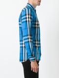 checked print shirt