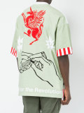 boxy abstract print T-shirt