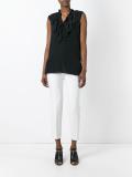 ruffle neck top