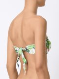 printed bandeau bikini top