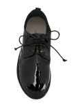 shinny lace-up shoes