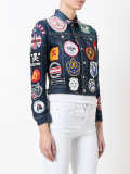 patch appliqué denim jacket