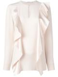 ruffle panel blouse