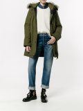 fur trimmed parka 