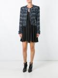 layered cuffs fitted jacket