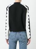 contrast bomber jacket