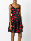 heart print skater dress