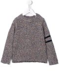 striped sleeve jumper