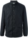 logo print shirt jacket