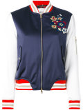 floral embroidery bomber jacket 