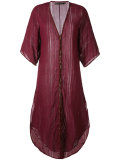 metallic embellishment beach dress
