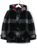 checked coat