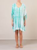 v-neck printed kaftan