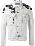 distressed denim jacket