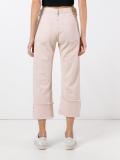 folded hem straight jeans