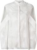 'Dancing Palms' open sleeve shirt